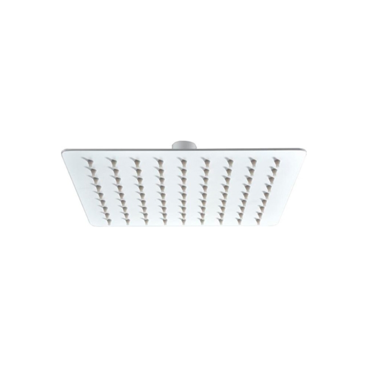 Rociador ducha IMEX cuadrado 25x25 cm. blanco mate - RDC002/BL - Imex