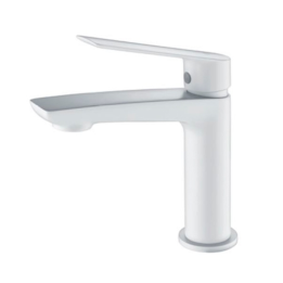 Monomando lavabo LUXOR blanco mate - BDX023-1BL