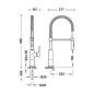 Monomando fregadero industrial TRES cromo - 03048501