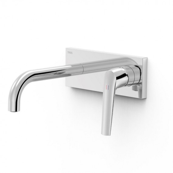 Monomando lavabo empotrado FUJI-TRES cromo - 2813002*