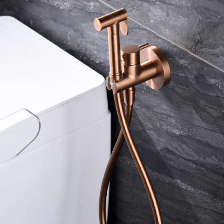 Monomando empotrado bidé WC MUNICH oro rosa cepillado - RDM001/ORC 3