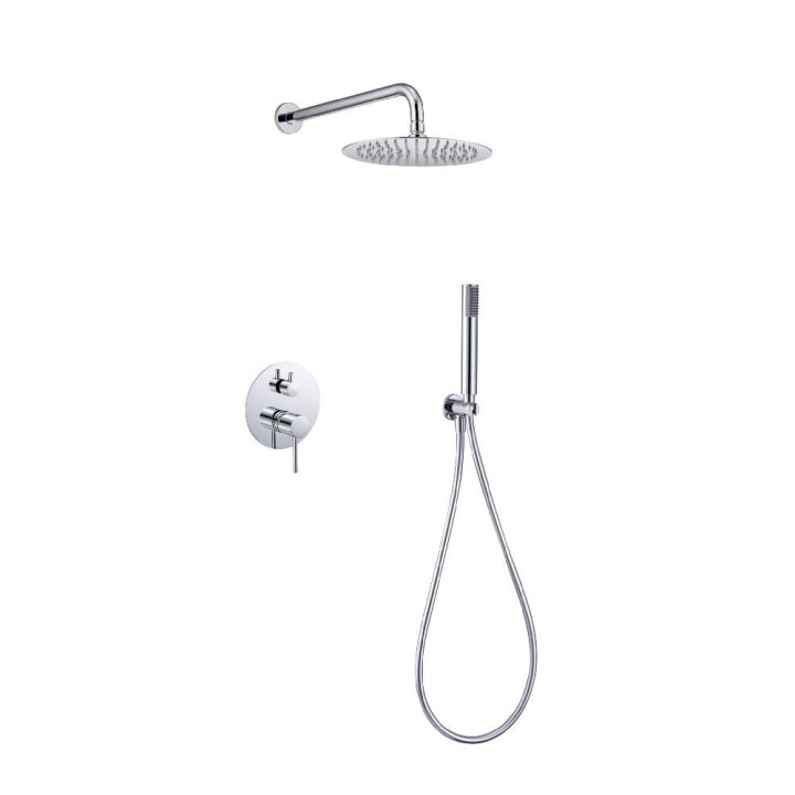 Kit monomando ducha empotrado 2-vías MONZA cromo - GPM039 1