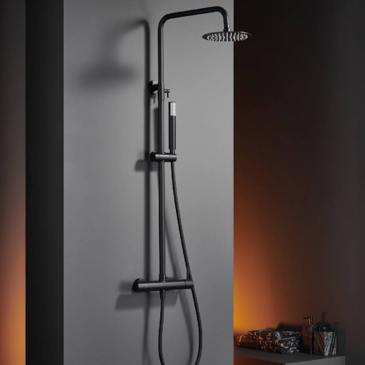 Conjunto monomando ducha MONZA negro mate - BDM039/NG 2