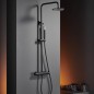 Conjunto monomando ducha MONZA negro mate - BDM039/NG