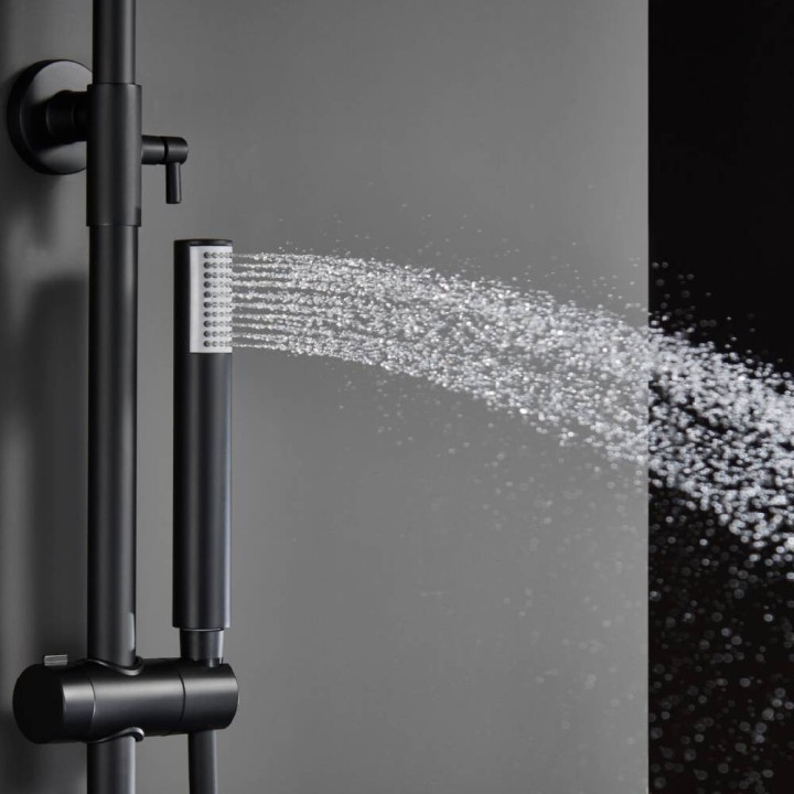 Conjunto monomando ducha MONZA negro mate - BDM039/NG 4