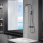 Conjunto termostático ducha MONZA negro mate - BTM039/NG