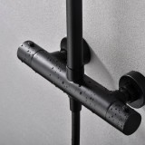 Conjunto termostático ducha MONZA negro mate - BTM039/NG - Imex