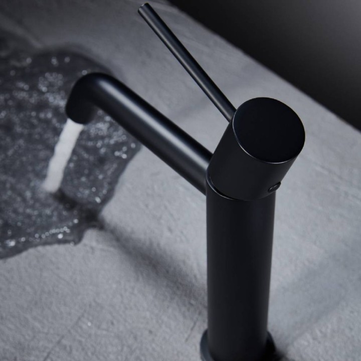 Monomando lavabo MONZA negro mate - BDM039-1NG 4