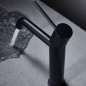 Monomando lavabo MONZA negro mate - BDM039-1NG
