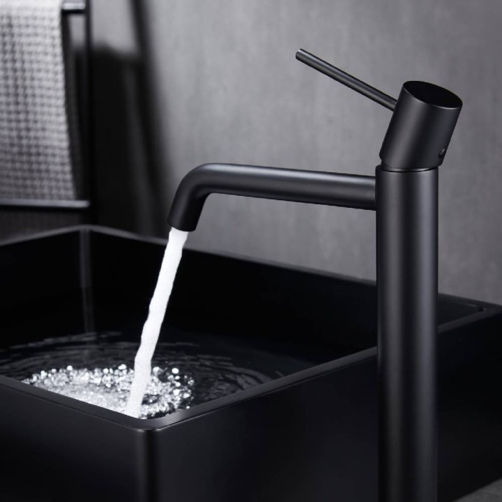 Monomando lavabo alto MONZA negro mate - BDM039-3NG 2