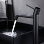 Monomando lavabo alto MONZA negro mate - BDM039-3NG