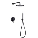 Kit monomando ducha empotrado 2-vías MONZA negro mate - GPM039/NG 1