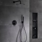 Kit monomando ducha empotrado 2-vías MONZA negro mate - GPM039/NG