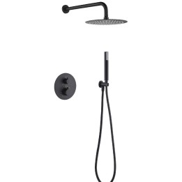 Kit termostático ducha empotrado 2-vías MONZA negro mate - GTM039/NG 1