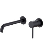 Monomando lavabo empotrado MONZA negro mate - GLM039/NG 1