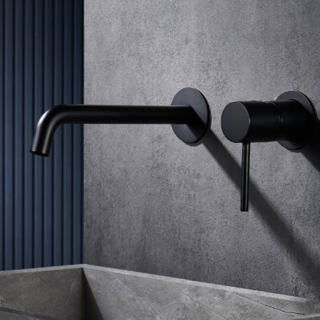 Monomando lavabo empotrado MONZA negro mate - GLM039/NG
