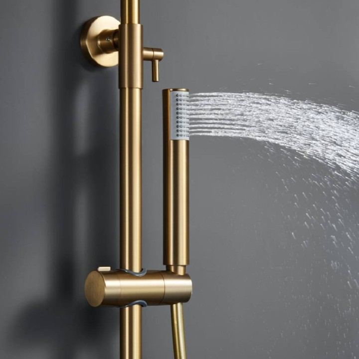 Conjunto monomando ducha MONZA oro cepillado - BDM039/OC 4