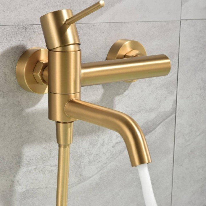 Monomando baño-ducha MONZA oro cepillado - BDM039-4OC 4