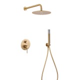 Kit monomando ducha empotrado 2-vías MONZA oro cepillado - GPM039/OC 1