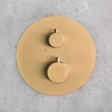 Kit termostático ducha empotrado 2-vías MONZA oro cepillado - GTM039/OC 3