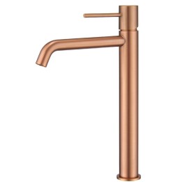 Monomando lavabo alto MONZA oro rosa cepillado - BDM039-3ORC 1