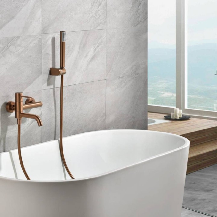 Monomando baño-ducha MONZA oro rosa cepillado - BDM039-4ORC 2