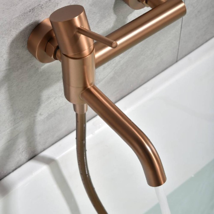 Monomando baño-ducha MONZA oro rosa cepillado - BDM039-4ORC 4
