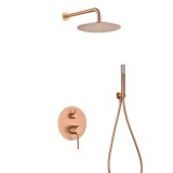 Kit monomando ducha empotrado 2-vías MONZA oro rosa cepillado - GPM039/ORC 1