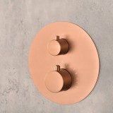 Kit termostático ducha empotrado 2-vías MONZA oro rosa cepillado - GTM039/ORC 3