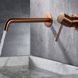 Monomando lavabo empotrado MONZA oro rosa cepillado - GLM039/ORC 2