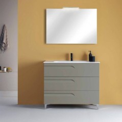 Mueble baño con patas VITALE 3 cajones lavabo Spirit fondo reducido - Royo Group