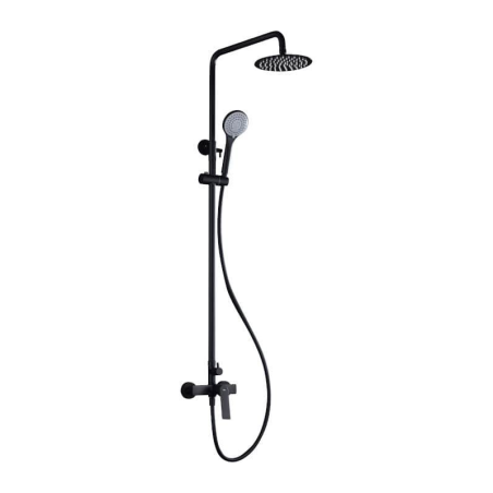 Conjunto monomando ducha LUXOR negro mate - BDX023/NG - Imex