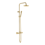 Conjunto termostático ducha LINE oro cepillado - BTD038/oc - Imex