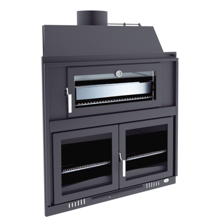 Barbacoa de leña con horno BH-100 HP - FM Calefacción 1
