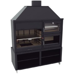 Barbacoa de leña con horno FUSION 200 - FM Calefacción