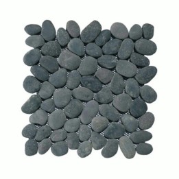 Malla Mosaico Piedra de Río MOS-202 Negro - Tercocer