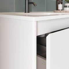 Mueble baño suspendido ALFA COMPACT 2 cajones 1 puerta lavabo Enzo - Royo Group
