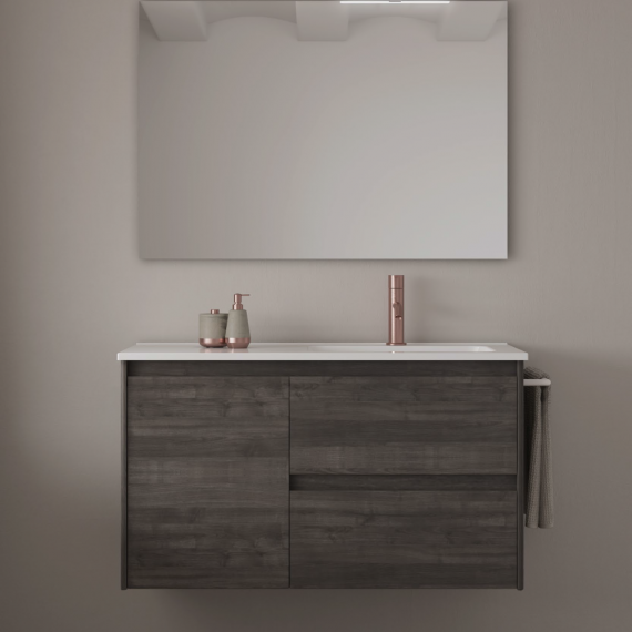 Mueble baño suspendido ALFA COMPACT 2 cajones 1 puerta lavabo Enzo - Royo Group Mueble baño suspendido ALFA COMPACT 2 cajones 1 puerta lavabo Enzo - Royo Group