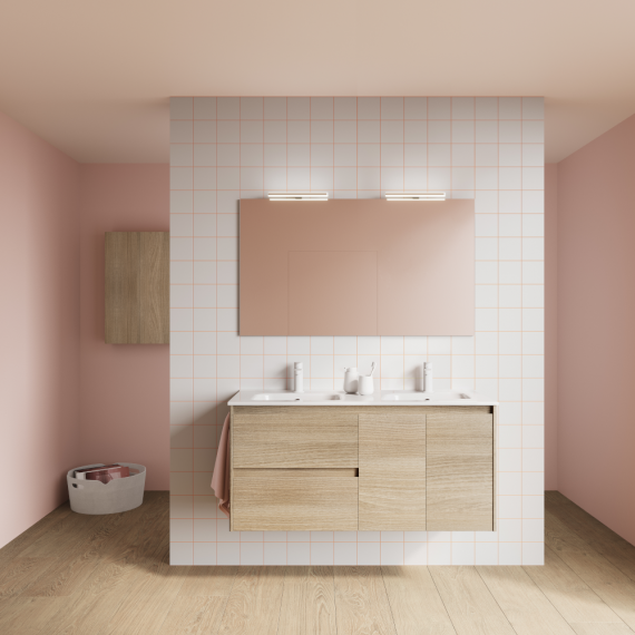 Mueble baño suspendido ALFA COMPACT 120 cm lavabo integrado - Royo Group Mueble baño suspendido ALFA COMPACT 120 cm lavabo integrado - Royo Group