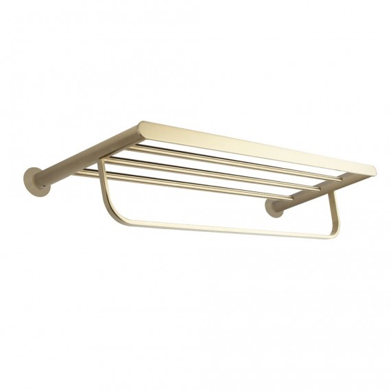 Toallero repisa XL ERGOS oro cepillado - TOAL03OC