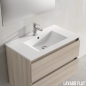 Mueble baño con patas BOX 3C con lavabo integrado - Visobath