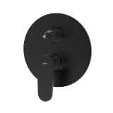 Monomando ducha empotrado 2-vías LUCA negro mate - 14556/N 3