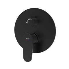 Monomando ducha empotrado 2-vías LUCA negro mate - 14556/N - Feliu Boet