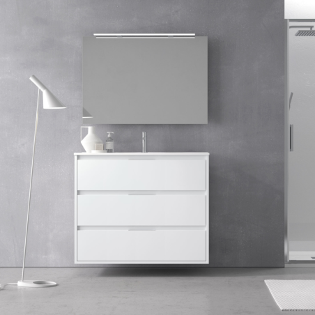 Mueble baño CARMEN 3 CAJONES fondo reducido - Avila:Dos