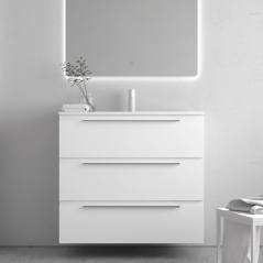 Mueble baño CARMEN 3 CAJONES fondo reducido - Avila:Dos