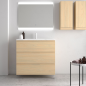 Mueble baño CARMEN 3 CAJONES fondo reducido - Avila:Dos