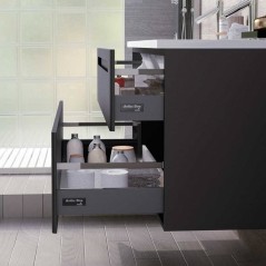 Mueble baño suspendido PARIS 2 CAJONES fondo reducido - Avila:Dos