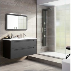 Mueble baño suspendido PARIS 2 CAJONES fondo reducido - Avila:Dos
