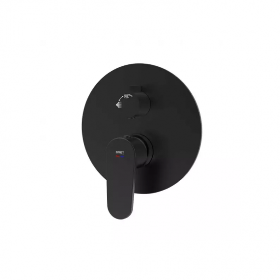 Monomando ducha empotrado 2-vías LUCA negro mate - 14556/N