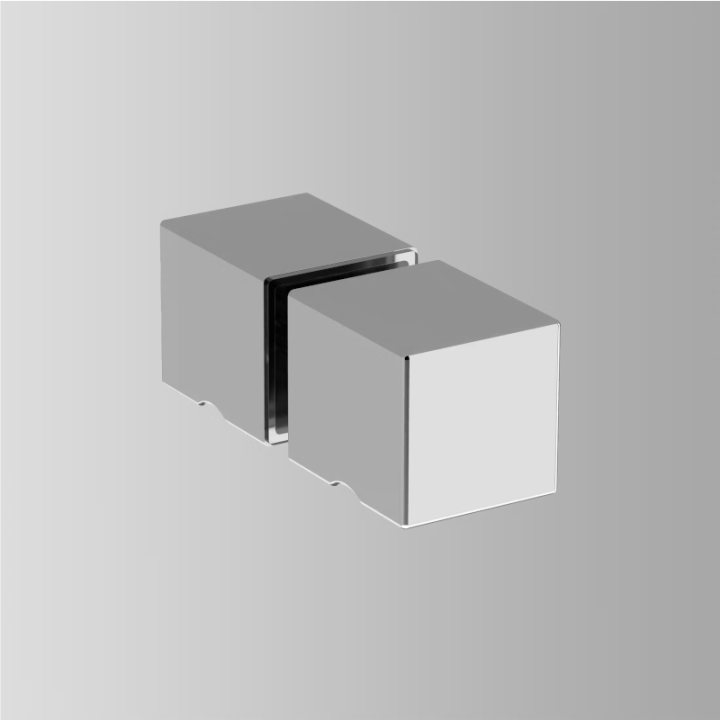 Mampara ducha angular FEZ para personas con movilidad reducida 3